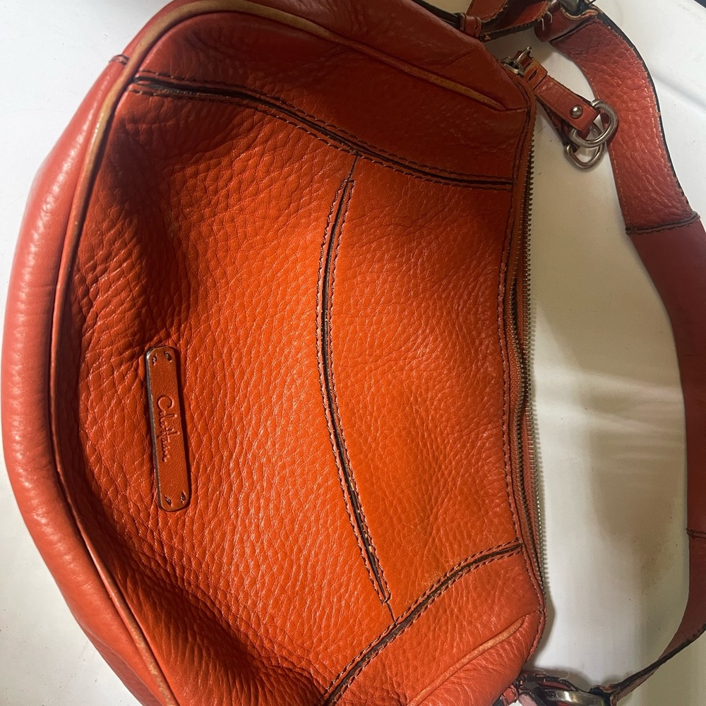 Cole Haan Orange Leather Shoulder Bag